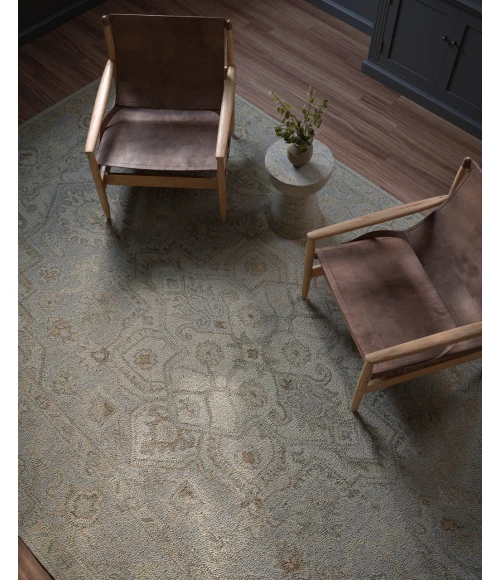 Momeni Pasha PSH-1 Light Blue 5 ft. X 8 ft. Rectangle Rug