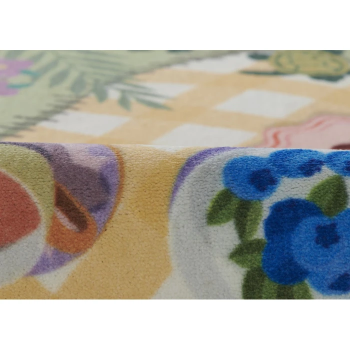 Momeni Playground Green PLY-2 4ft. X 4ft. Round Rug