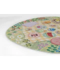 Momeni Playground Green PLY-2 4ft. X 4ft. Round Rug