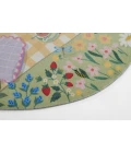 Momeni Playground Green PLY-2 4ft. X 4ft. Round Rug