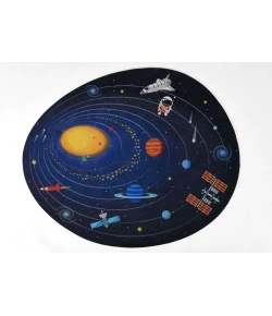 Momeni Playground Blue PLY-4 6ft. X 6ft.8in. Novelty Rug