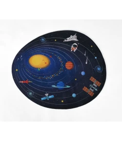 Momeni Playground Blue PLY-4 4ft. X 4ft.4in. Novelty Rug