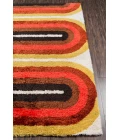 Momeni Retro Area Rug RET-2 Retro Wave Red 2'3 X 7'6 Runner