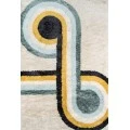 Momeni Retro Area Rug RET-3 Bullseye Blue 2'3 X 7'6 Runner