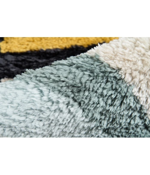 Momeni Retro Area Rug RET-3 Bullseye Blue 3'6 X 5'6