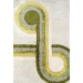 Momeni Novogratz Retro Ret-3 Green Area Rug 3 ft. 6 in. X 5 ft. 6 in. Rectangle
