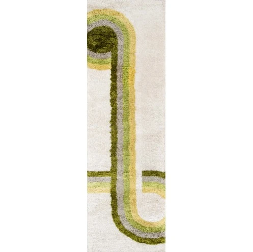 Momeni Retro Area Rug RET-3 Bullseye Green 2' X 3'