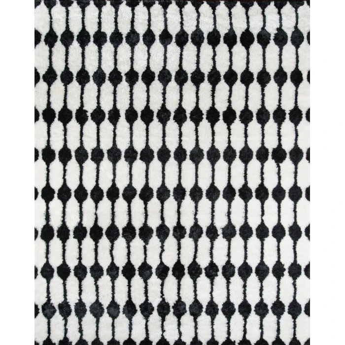 Momeni Retro Area Rug RET-4 Stockings Black 2' X 3'