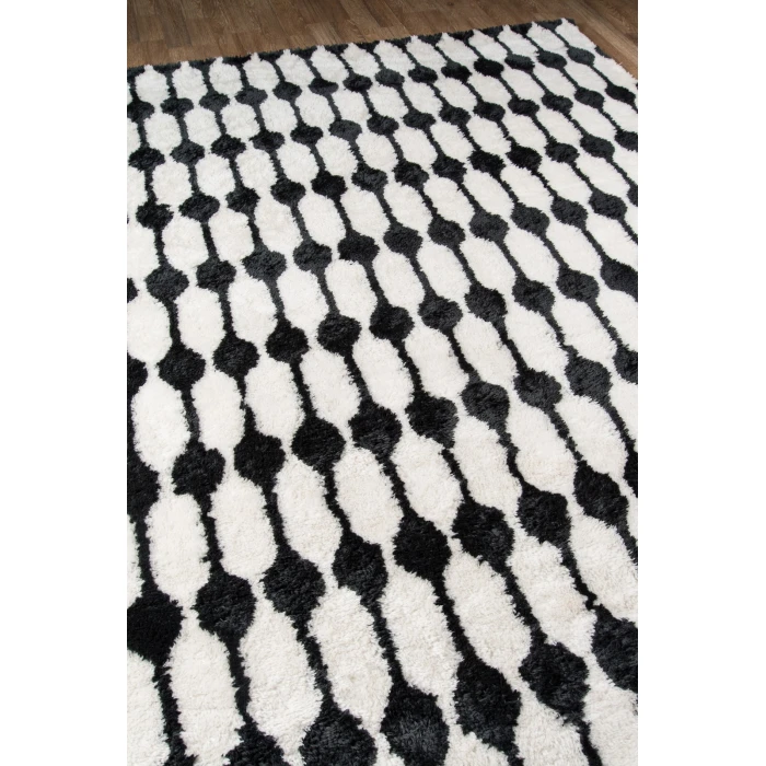 Momeni Retro Area Rug RET-4 Stockings Black 2' X 3'