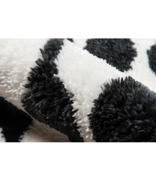 Momeni Retro Area Rug RET-4 Stockings Black 2'3 X 7'6 Runner