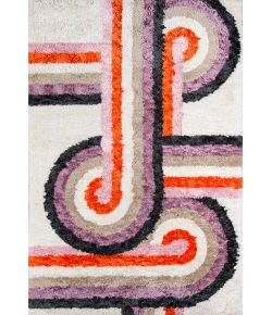 Momeni Novogratz Retro Ret-5 Lavender Area Rug 2 ft. 3 in. X 7 ft. 6 in. Runner