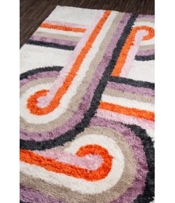 Momeni Novogratz Retro Ret-5 Lavender Area Rug 2 ft. 3 in. X 7 ft. 6 in. Runner