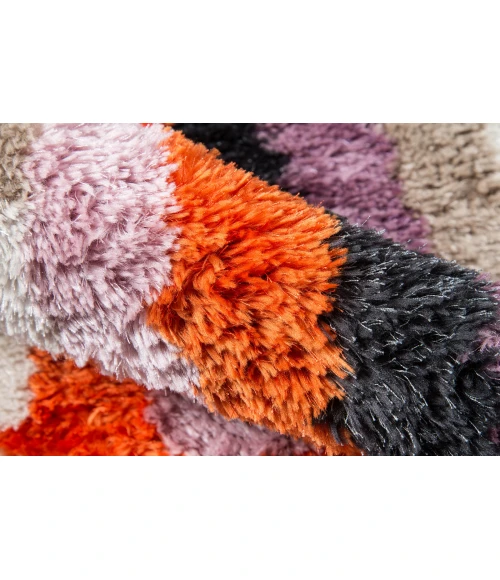 Momeni Retro Area Rug RET-5 Turnstyle Lavender 2'3 X 7'6 Runner