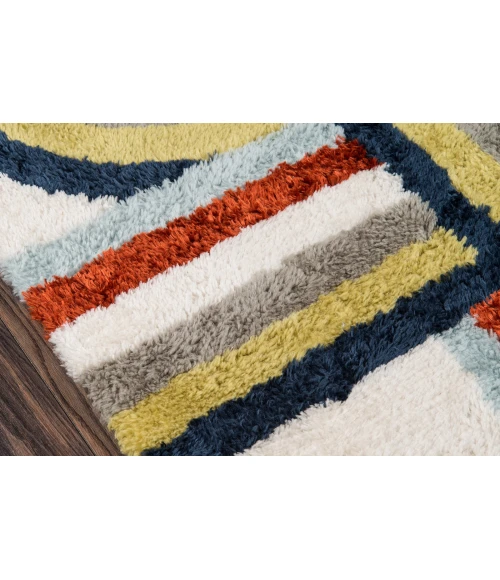 Momeni Retro Area Rug RET-5 Turnstyle Multi 2' X 3'