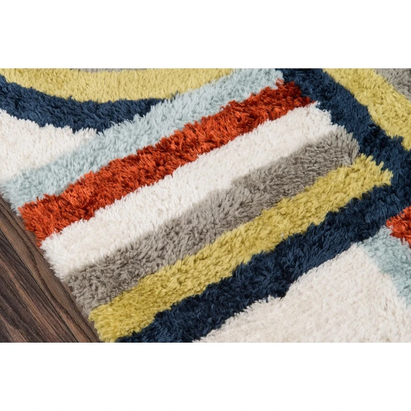 Momeni Retro Area Rug RET-5 Turnstyle Multi 3'6 X 5'6