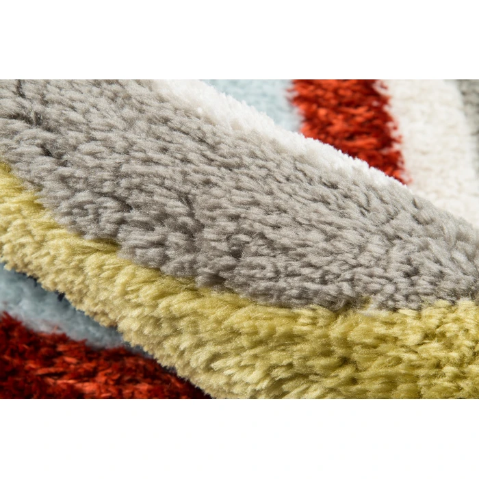 Momeni Retro Area Rug RET-5 Turnstyle Multi 7'6 X 9'6