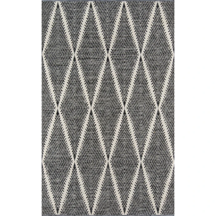 Momeni River Area Rug RIV-1 Beacon Black 7'6 X 9'6