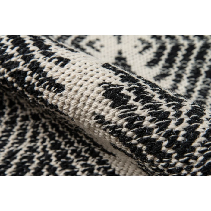 Momeni River Area Rug RIV-1 Beacon Black 7'6 X 9'6