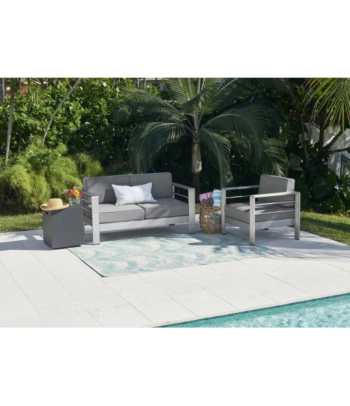 Momeni Riviera Blue RV-01 8ft. X 10ft. Rect. Rug