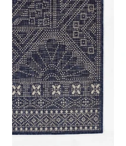 Momeni Riviera Rv-03 Navy Area Rug 4 ft. 1 in. X 6 ft. Rectangle