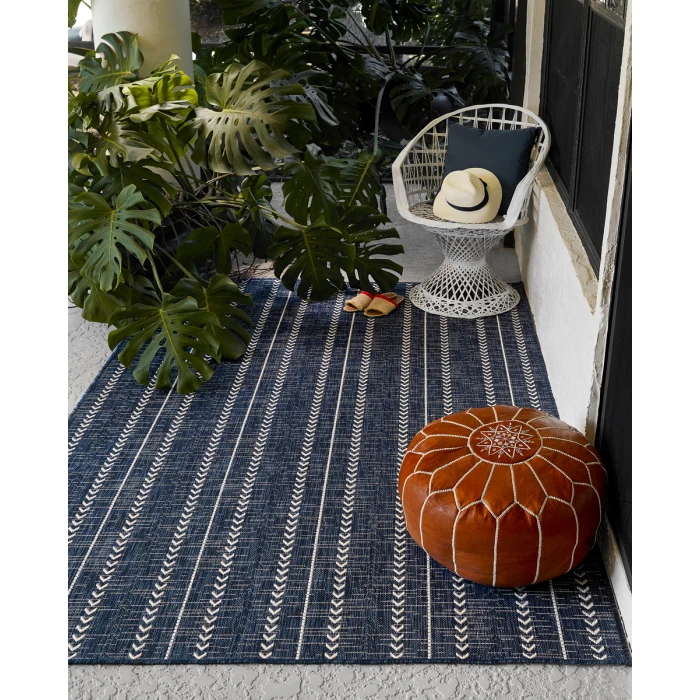 Momeni Riviera Area Rug RV-06 Navy 4'1 X 6'
