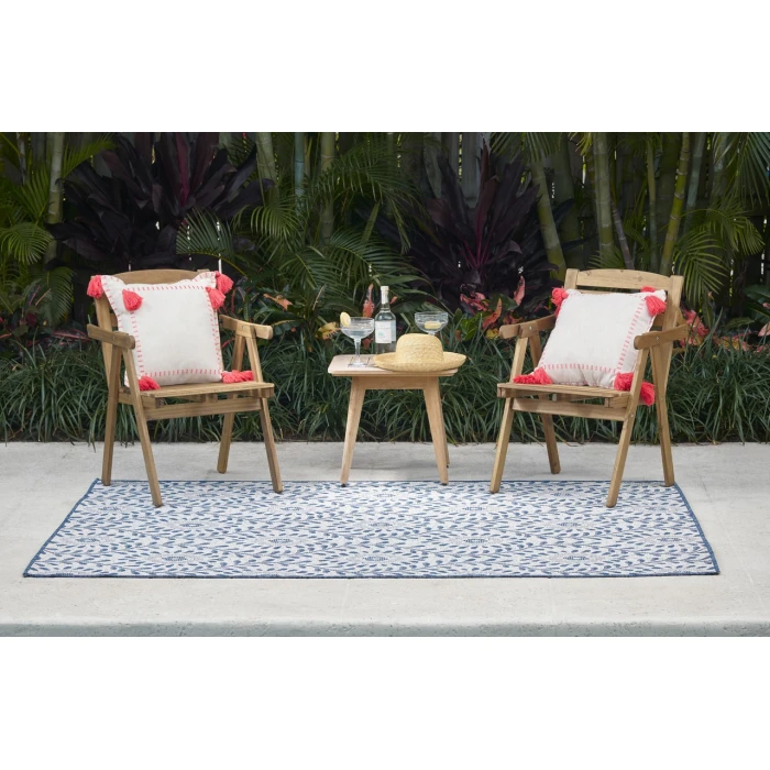 Momeni Riviera Blue RV-09 9ft. X 12ft. Rect. Rug