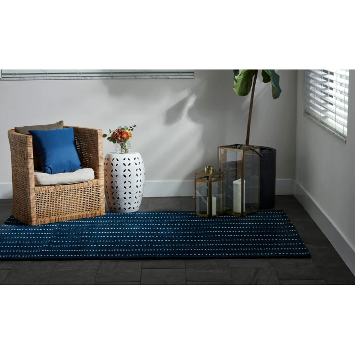 Momeni Simba Area Rug SIM-1 Navy 2'6 X 8' Runner