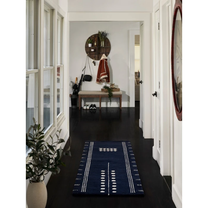 Momeni Simba Area Rug SIM-5 Navy 2'6 X 8' Runner