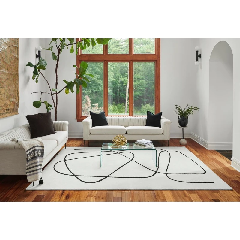 Momeni Simba Area Rug SIM-8 Ivory 8' X 10'