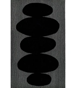Momeni Simba Sim-9 Black Area Rug 8 ft. X 10 ft. Rectangle