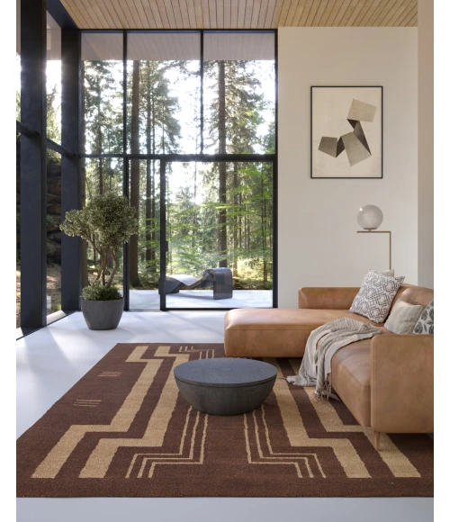 Momeni Simba SIM11 Brown 9 ft. X 12 ft. Rectangle Rug