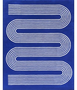 Momeni Simba SIM12 Cobalt 2 ft. 6 in. X 8 ft. Runner Rug