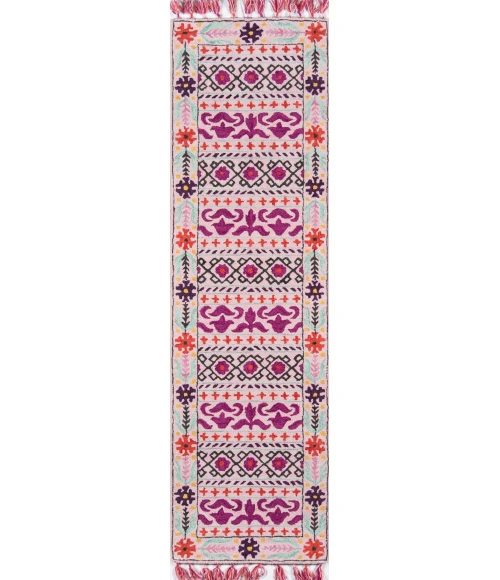 Momeni Tahoe Area Rug TA-07 Pink 2'3 X 8' Runner