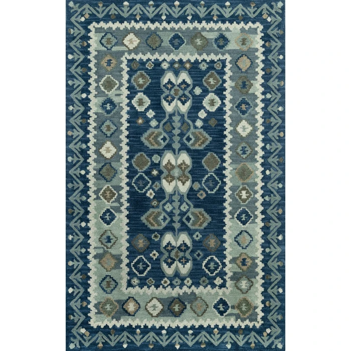 Momeni Tangier Area Rug TAN-1 Blue 2' X 3'