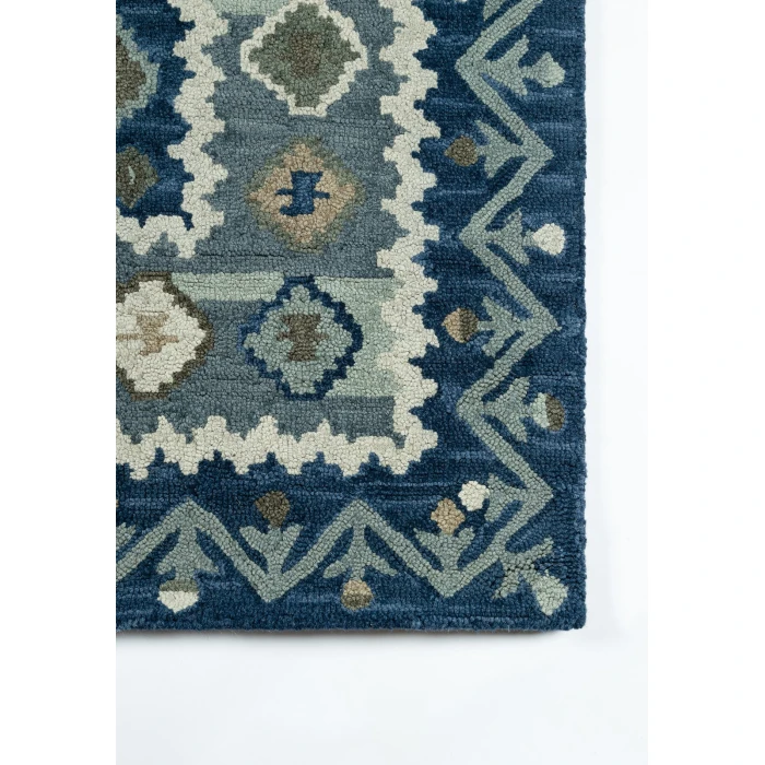 Momeni Tangier Area Rug TAN-1 Blue 2' X 3'