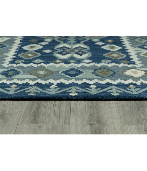 Momeni Tangier Area Rug TAN-1 Blue 7'6 X 9'6