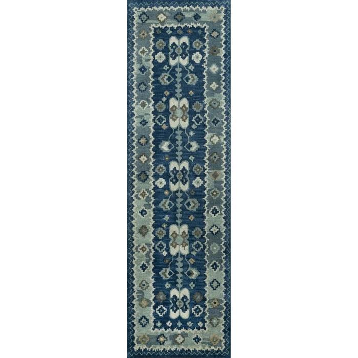 Momeni Tangier Area Rug TAN-1 Blue 2' X 3'