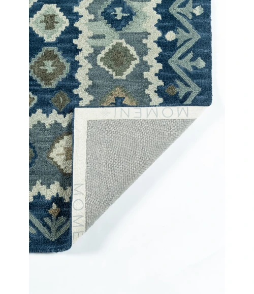 Momeni Tangier Area Rug TAN-1 Blue 7'6 X 9'6