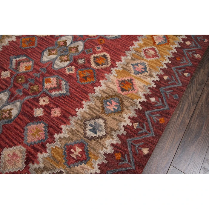 Momeni Tangier Area Rug TAN-1 Red 2' X 3'