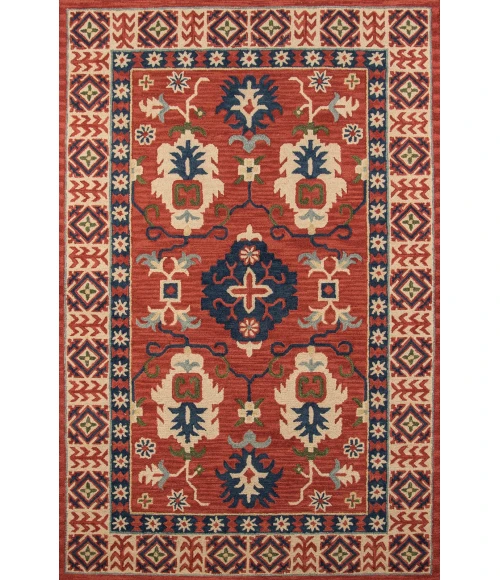 Momeni Tangier Area Rug TAN-3 Red 8' X 11'