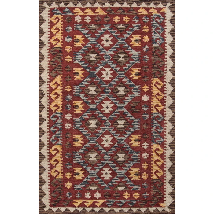 Momeni Tangier Area Rug TAN-7 Red 2' X 3'