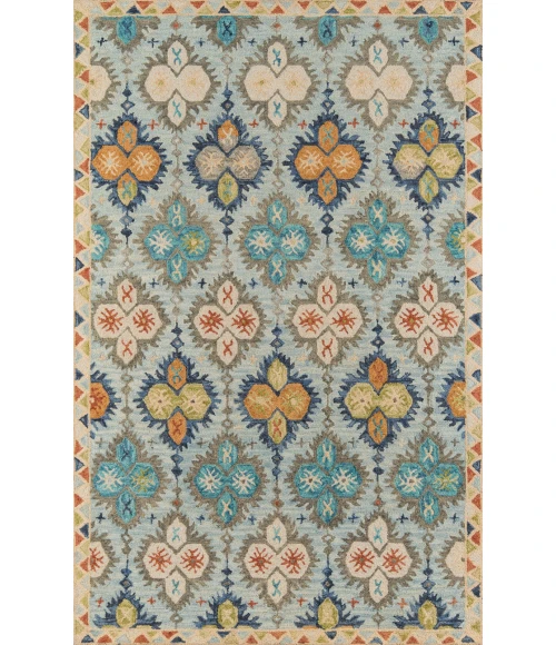 Momeni Tangier Area Rug TAN17 Blue 7'6 X 9'6