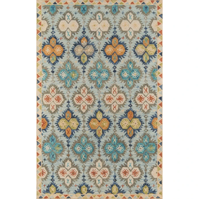 Momeni Tangier Area Rug TAN17 Blue 3'6 X 5'6