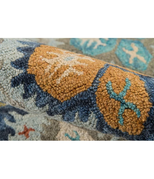 Momeni Tangier Area Rug TAN17 Blue 7'6 X 9'6