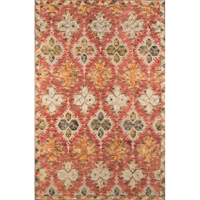 Momeni Tangier Area Rug TAN17 Red 3'6 X 5'6