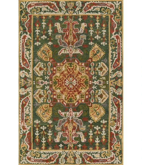 Momeni Tangier Area Rug TAN25 Green 5' X 8'