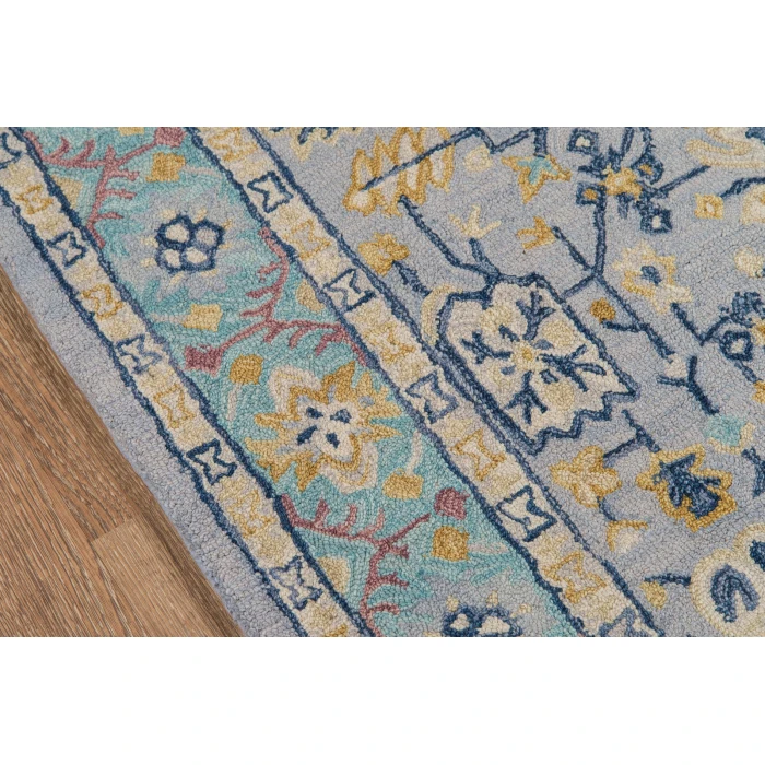 Momeni Tangier Area Rug TAN30 Blue 7'6 X 9'6
