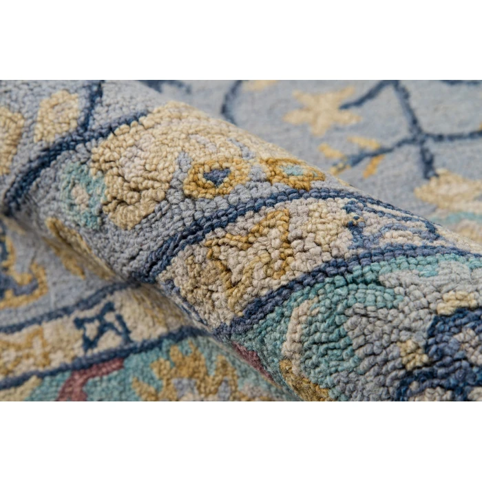 Momeni Tangier Area Rug TAN30 Blue 7'6 X 9'6