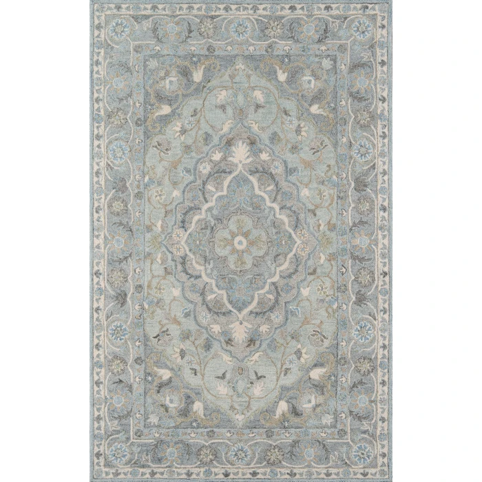Momeni Tangier Area Rug TAN33 Blue 7'6 X 9'6