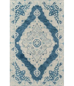Momeni Tangier Tan36 Blue Area Rug 3 ft. 6 in. X 5 ft. 6 in. Rectangle